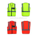 Protección de la seguridad hi vis workwear chaleco de seguridad con bolsillos